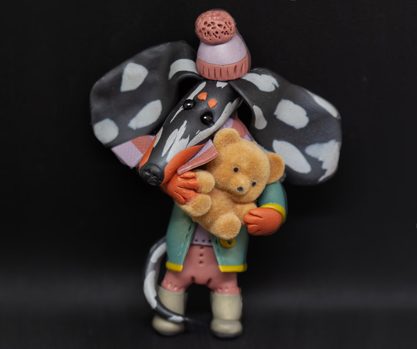 Handmade Dachshund Figurine Ornament