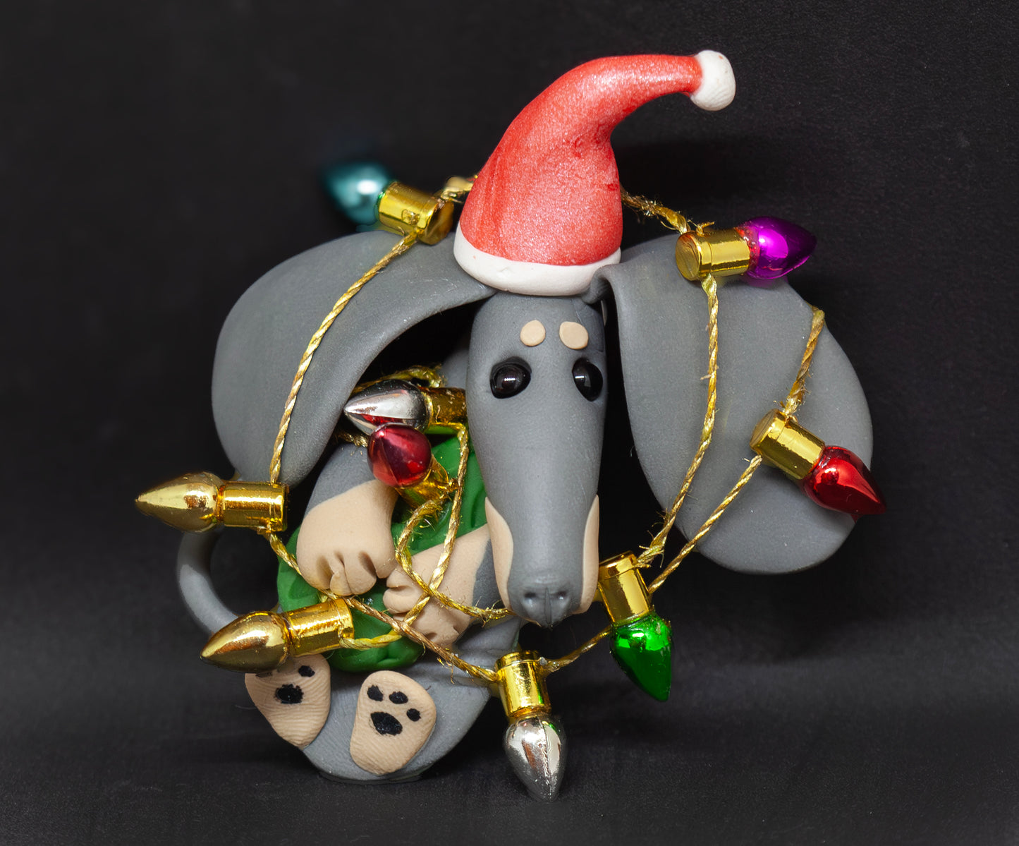 Handmade Dachshund Figurine Ornament