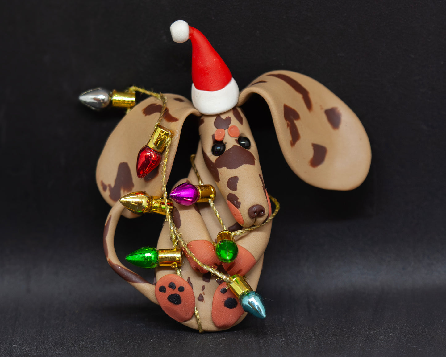 Handmade Dachshund Figurine Ornament