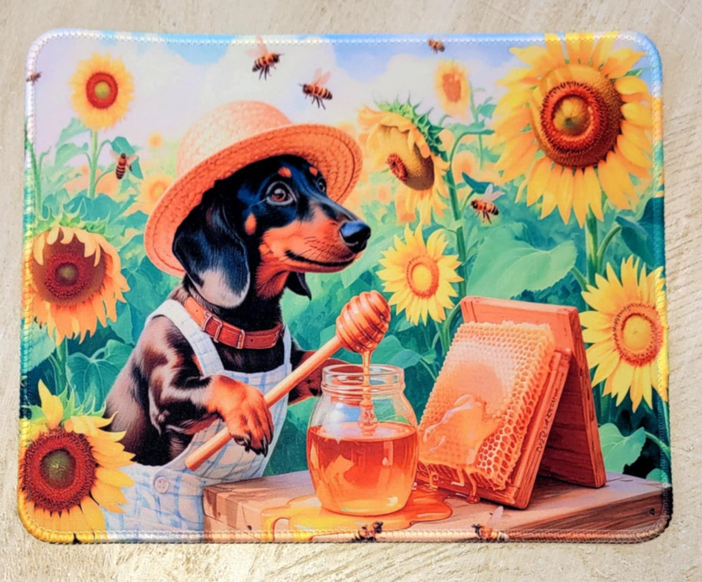 Honey Doxie Premium Mouse Pad
