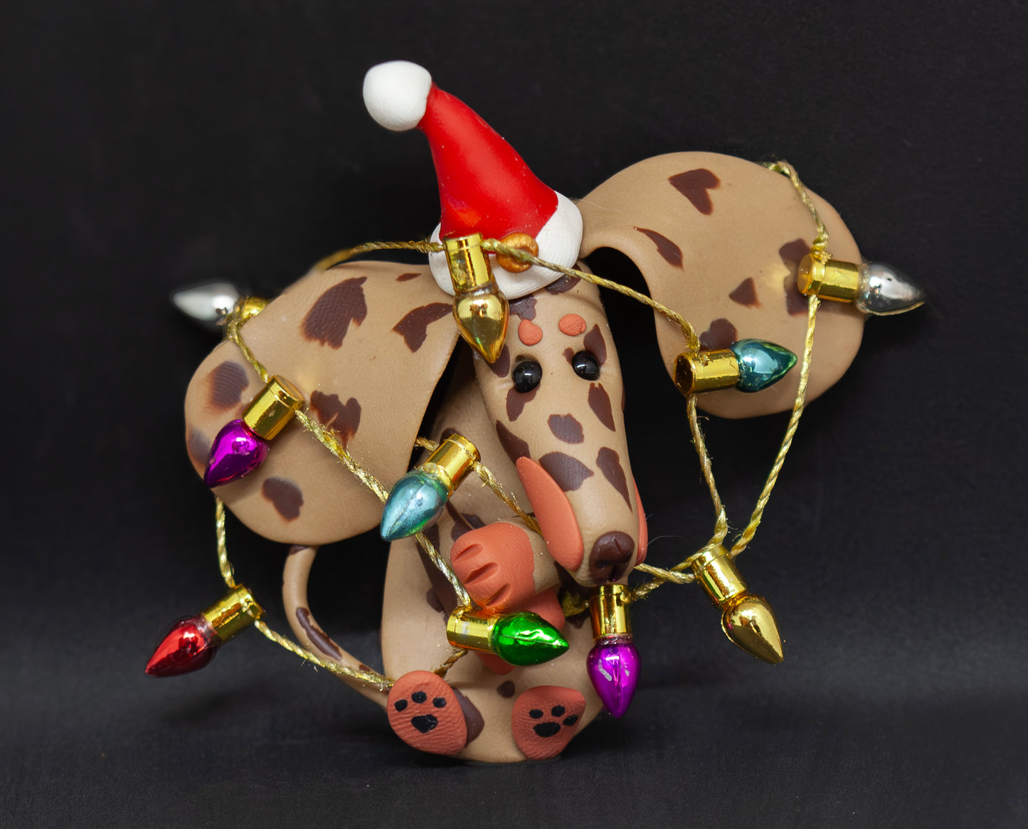 Handmade Dachshund Figurine Ornament