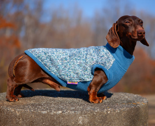 Sky Sprinkles LUXE Plush Sweater Pullover for Dachshunds