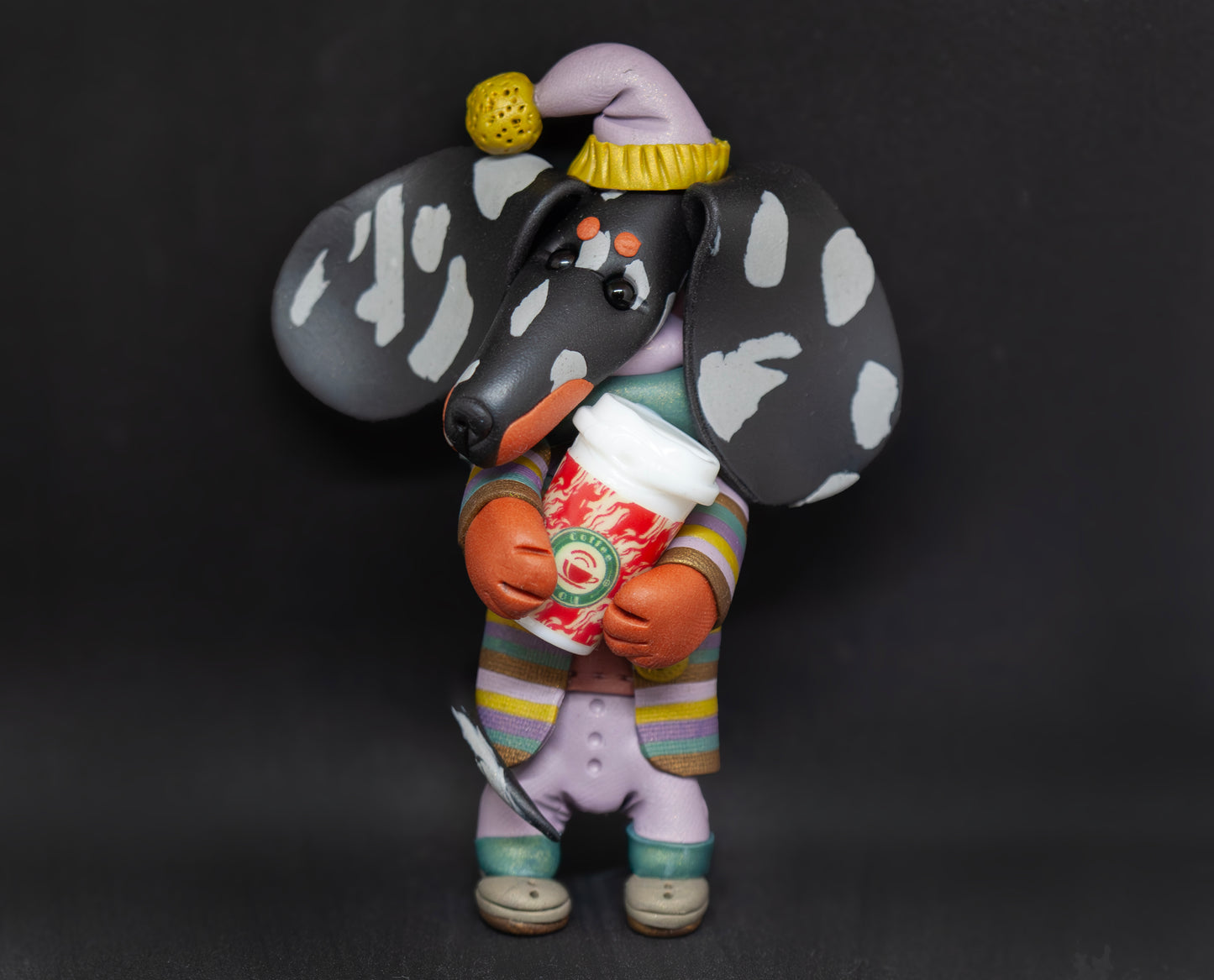 Handmade Dachshund Figurine Ornament