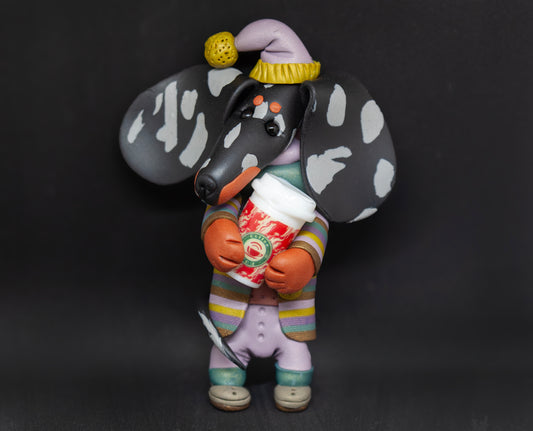 Handmade Dachshund Figurine Ornament