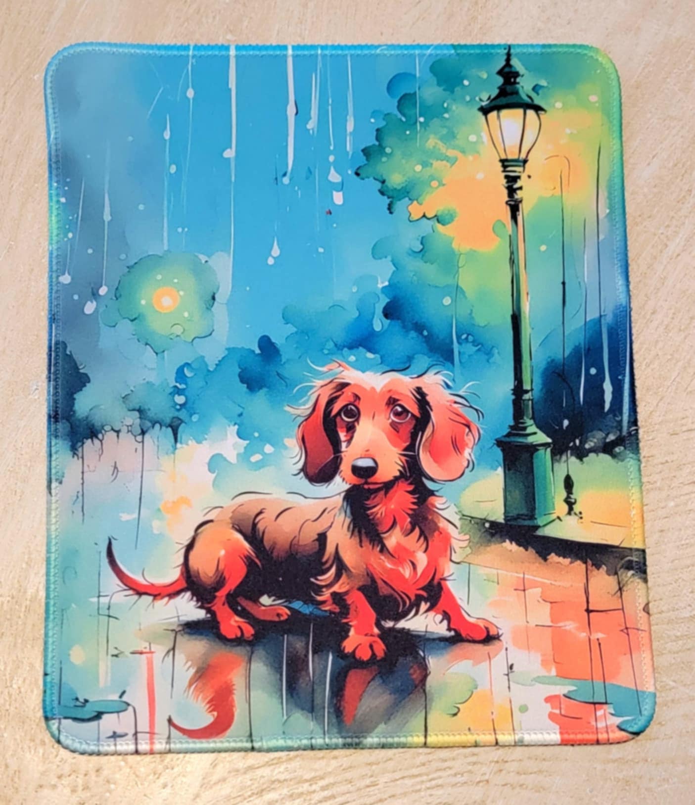 Wire Doxie Art Premium Mouse Pad