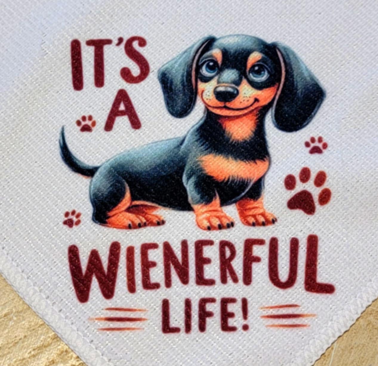 It's A Wienerful Life Small Microfiber Cleaning Cloth